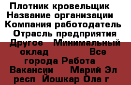 Плотник-кровельщик › Название организации ­ Компания-работодатель › Отрасль предприятия ­ Другое › Минимальный оклад ­ 30 000 - Все города Работа » Вакансии   . Марий Эл респ.,Йошкар-Ола г.